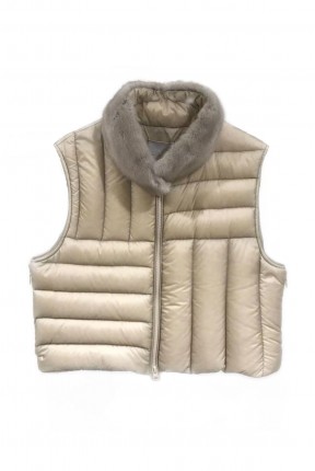 QUILTED CROP DOWN JACKET