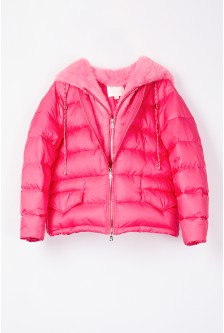 OVERSIZED DOWN JACKET WITH DETACHABLE HOOD