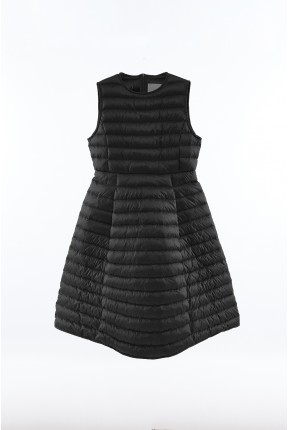FRONT PLEATED DOWN DRESS