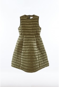 FRONT PLEATED DOWN DRESS