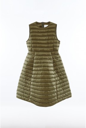 FRONT PLEATED DOWN DRESS