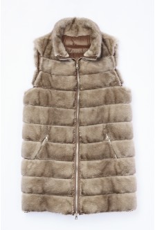 REVERSIBLE MINK DOWN VEST