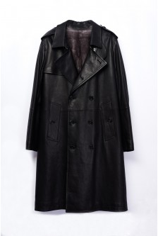 MINK DOUBLE BREASTED COAT WITH MINK LINING