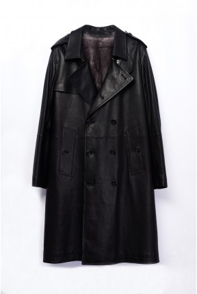 MINK DOUBLE BREASTED COAT WITH MINK LINING
