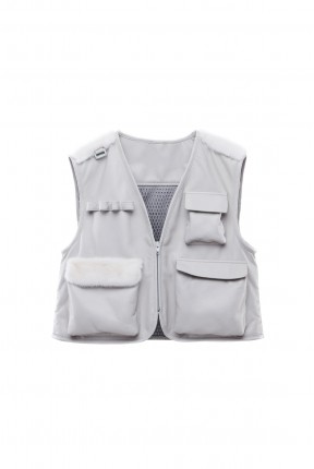 LEATHER UTILITY VEST