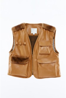 LEATHER UTILITY VEST