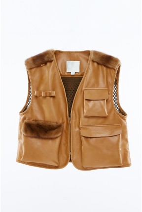 LEATHER UTILITY VEST