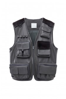 LEATHER UTILITY VEST