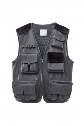 LEATHER UTILITY VEST