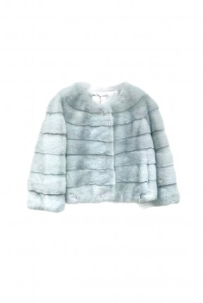 MINK BELL SLEEVES CROPPED JACKET