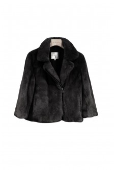 BIKER STYLE MINK JACKET