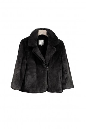 BIKER STYLE MINK JACKET