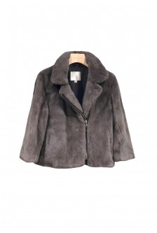 BIKER STYLE MINK JACKET