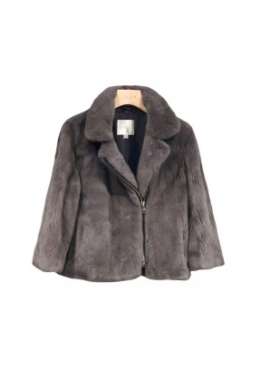 BIKER STYLE MINK JACKET