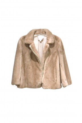 BIKER STYLE MINK JACKET