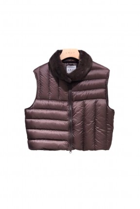 QUILTED CROP DOWN JACKET