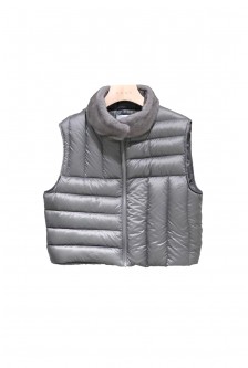 QUILTED CROP DOWN JACKET