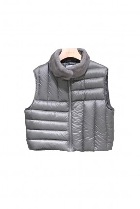 QUILTED CROP DOWN JACKET