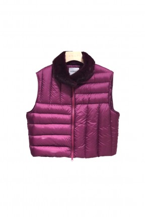 QUILTED CROP DOWN JACKET