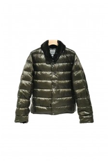 BASIC DOWN JACKET WITH MINK COLLAR