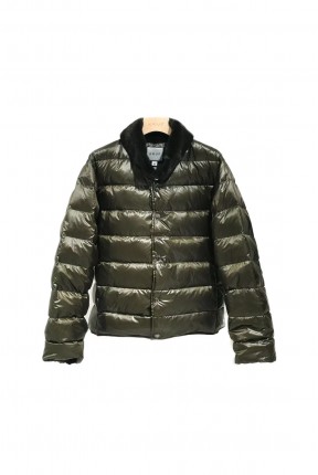 BASIC DOWN JACKET WITH MINK COLLAR