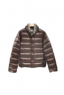 BASIC DOWN JACKET WITH MINK COLLAR