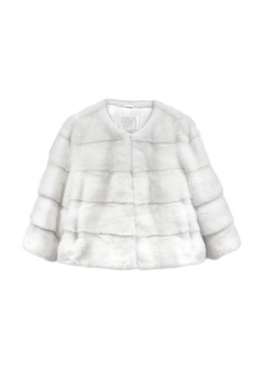 MINK BELL SLEEVES CROPPED JACKET