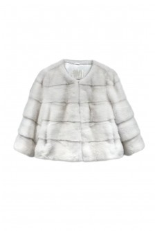 MINK BELL SLEEVES CROPPED JACKET