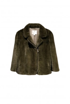 BIKER STYLE MINK JACKET