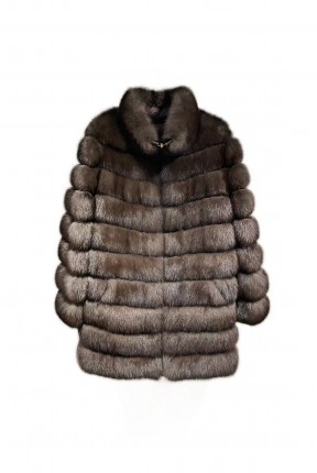 REVERSIBLE SABLE DOWN JACKET